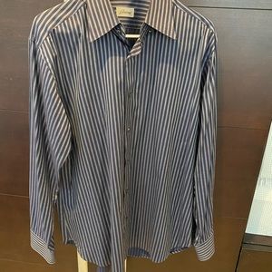 Men’s Brioni striped dress shirt